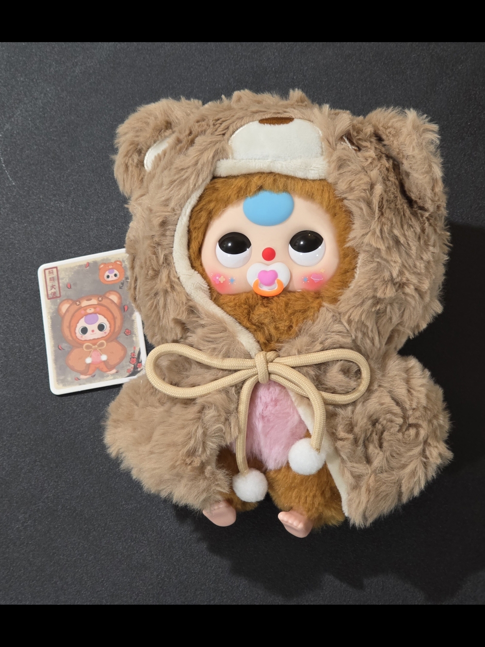 Baby Three Im Not A Warrior Bear with Paci